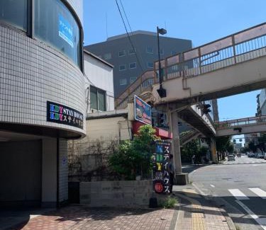 Chuo Ward Apartment | Spacious 8-Person Room with Unique Bunk Beds at KDY Stay
