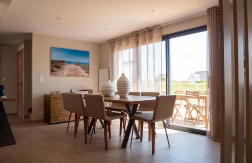 Penmarch Villa | Experience Ker Ouest Surf House Steps from Pors Carn Beach