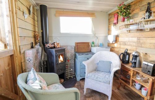Newton Stewart House | Cozy Ketburn Shepherds Hut at Balnab Farm - Pet Friendly Stay