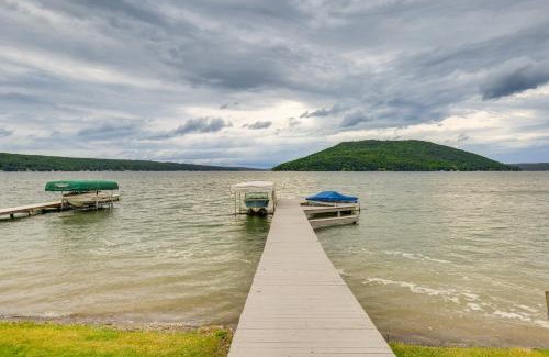 Hammondsport House | Relaxing Keuka Lake Cabin with Boat Dock & Fire Pit Access
