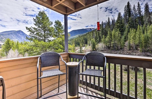 Mountain House Apartment | Scenic Keystone Condo with River Views Near Ski Lifts
