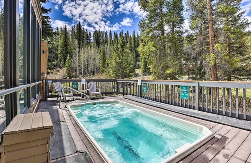 Mountain House Apartment | Scenic Keystone Condo with River Views Near Ski Lifts