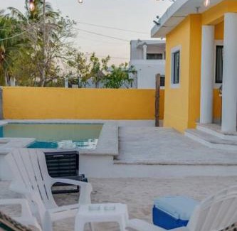 Telchac Puerto Apartment | Oceanfront KIN House: Guest Rated 10/10 with Pool Access