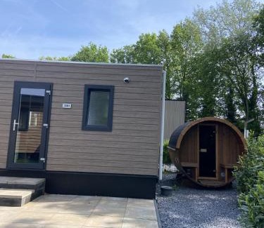 Municipality of Harderwijk Ski Chalet | Family-Friendly Chalet Retreat with Private Sauna in Nature