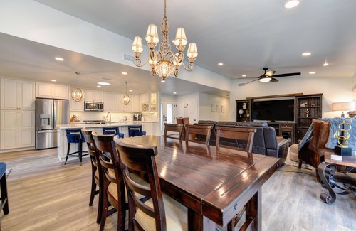 Roseville House | Experience Kissing Turtle Lagoon: Pool, Spa & Fire Pit Fun!