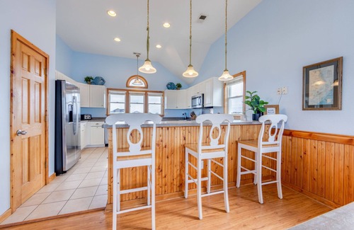 Wind Over Waves House | Relax at KiteHouse: 7BR Sound Front with Pool & Hot Tub