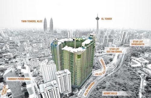 Chow Kit Apartment | Relax at KLCC Infinity Pool - The Regalia Residences & Suites