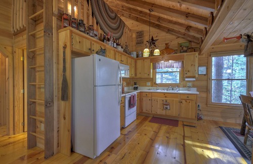 Hidden Lake Cabin | Cozy Knotty Pines: Pet-Friendly Retreat with Fireplace & Spa