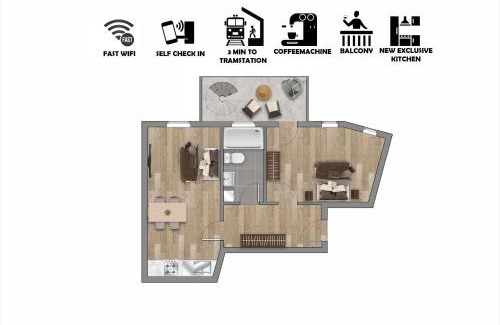 Reudnitz-Thonberg Apartment | Koala Apartment: Fast Wi-Fi & Balcony with High Ratings