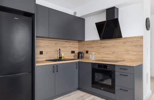 Katowice Apartment | Comfortable Stay at Kościuszki 31B: Wifi & Kitchen Amenities