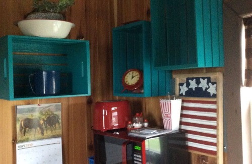Newcastle Cabin | Cozy Krell’s Korral Tiny Cabin with Kitchen - Rated 9.6/10