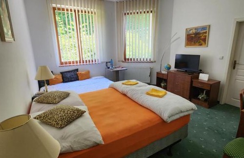 Trencianske Teplice House | Top-Rated Kristoff Plaza with Pool & Hot Tub in Teplice