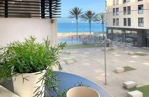 Almeria Apartment | Beachfront Bliss at KS Doña Pepita with Pool & Ocean Views