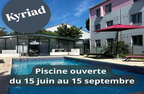 Montpellier Hotel | Relax at Kyriad Montpellier Aéroport with Pool & Ocean Views