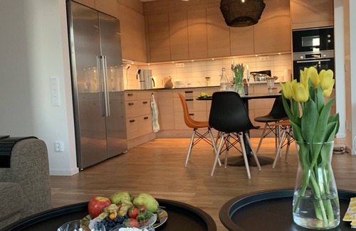 Aahus Apartment | Seaside Apartment in Åhus with Ocean View & Spa Access