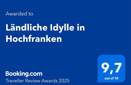 Regnitzlosau Apartment | Charming Escape at Ländliche Idylle in Hochfranken
