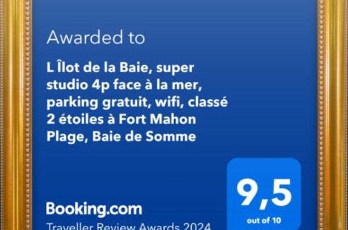 Fort-Mahon-Plage Apartment | Beachfront Retreat: L Îlot de la Baie, 9.5/10 Rated Studio