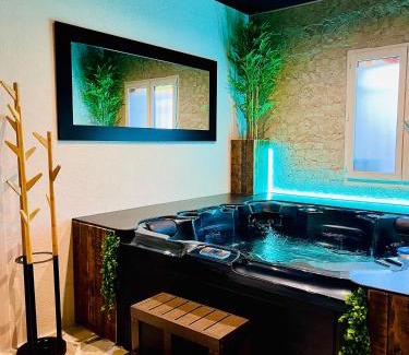 Gieres Apartment | Elegant L'appar-T Loft with Private Spa and Garden Oasis