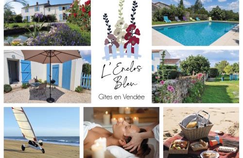 Chaille-les-Marais Apartment | Beautiful L'enclos bleu Gîte with Pool & Ocean Views