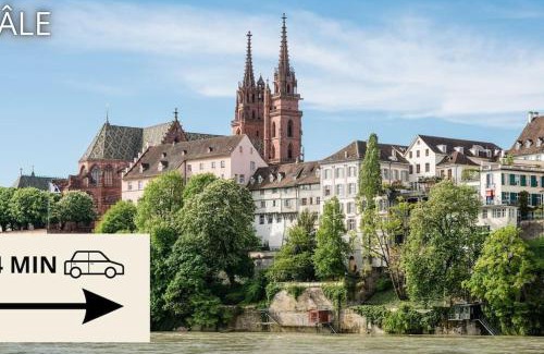 Hesingue Apartment | Convenient L'ESCALE Hotel Near Switzerland with Dining Options