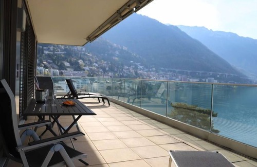 Montreux City Centre Apartment | Top-Rated L'Esplanade A6.14 with Lake View & Spa Access