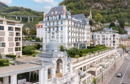 Montreux City Centre Apartment | Top-Rated L'Esplanade A6.14 with Lake View & Spa Access