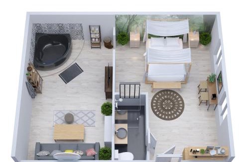 Evreux Apartment | Romantic Escape in the Heart of the Jungle - Rated 9.4/10