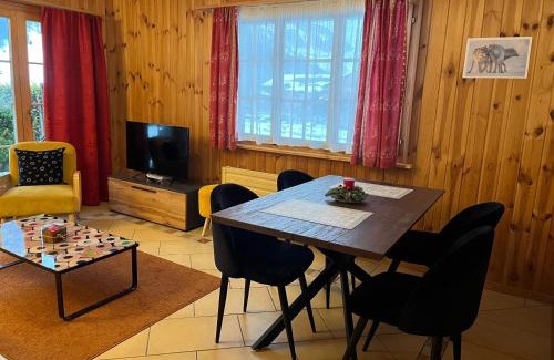 Evolene Apartment | Inviting L'Hérensarde: Family-Friendly Garden Apartment