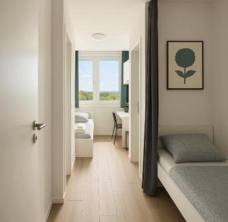 Innenstadt-Ost Apartment | L21-Apartment Dortmund, 2 Zimmer, 4 Betten, Standardisierte Ausstattung, ideal für Reisende, Pendler, Familien