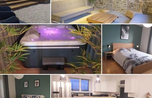 Plounevez-Lochrist House | Elegant La Bâtisse du Dolmen Clara with Spa and Pool