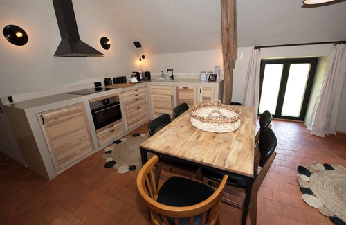 Saint-Laurent-Nouan Apartment | Refined Apartment at La Barboire Campagne with Pool & Spa