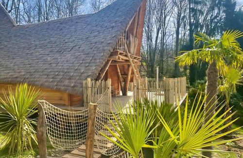 Payzac Cabin | La Cabane Java – Romantic getaway in nature with private spa, terrace, and activities