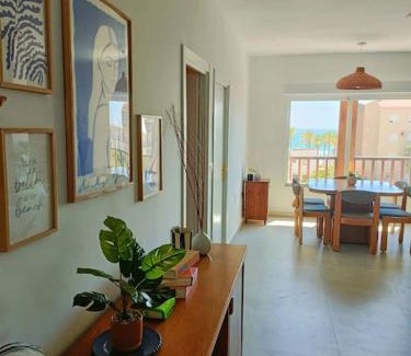 Torrenueva Apartment | Relaxing La Casa Azul: Oceanfront Bliss by the Sea