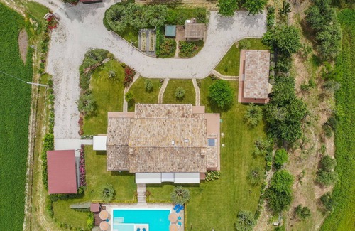 Orciano di Pesaro Apartment | Relax at La Casa in Campagna with Pool & Family Amenities