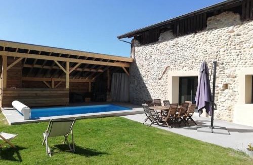 Saint-Romans House | Relaxing Getaway at La Grange: Private Pool & Spa Retreat