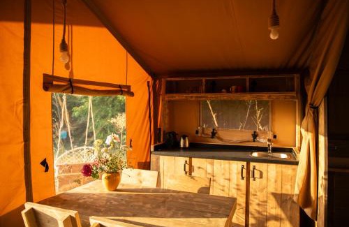 Le Gue-d'Allere Cabin | Experience the African Lodge with Pool & Ocean Views