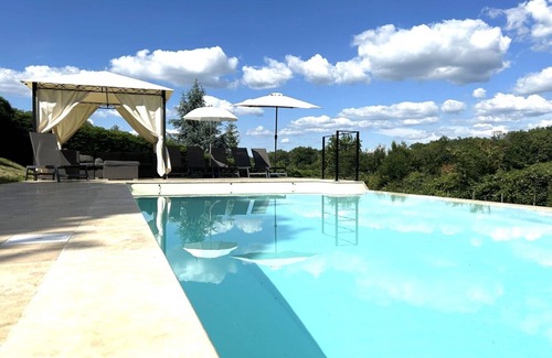 Saint-Aubin-de-Nabirat House | La Maison Hermitage: Serene Retreat with Private Pool
