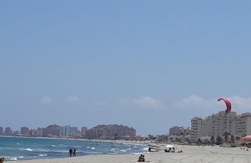 San Javier Apartment | Beachfront Bliss: La Manga Isla Grosa with Pool & Views