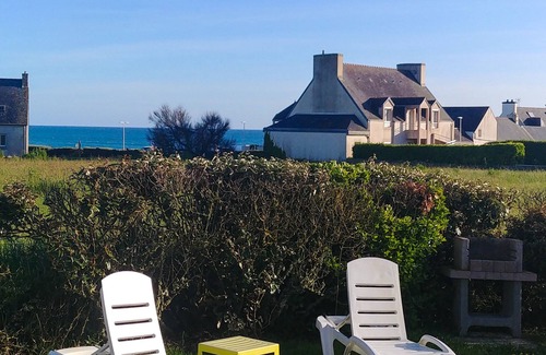 Pouldreuzic House | Oceanfront Getaway: La Penhorsienne with Scenic Views