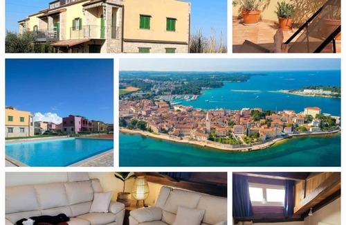 Gedici Apartment | La Peppina - Charming apartment with large terrace near Porec and the sea + pool