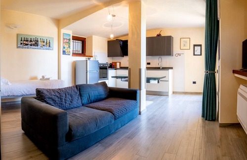 La Morra Apartment | Tranquil La Picchiera Apartment with Kitchen & Vineyard Views