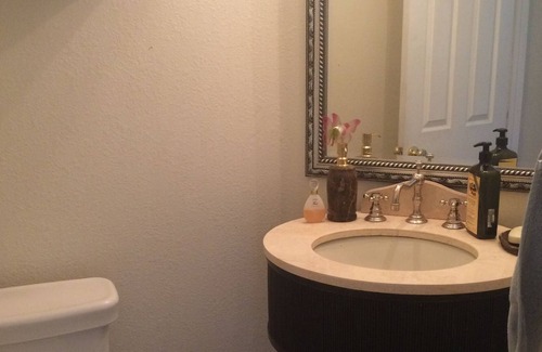 Hesperia House | Inviting Lake and Mountain View Bedroom in Hesperia