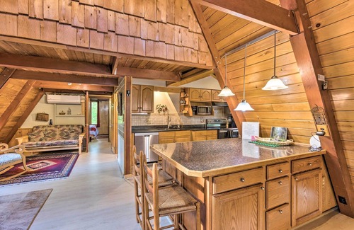 Lake Township Cabin | Relax at 'Sleeping Bear' Lake Cabin with Hot Tub & Dock