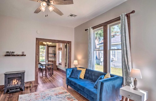 Lake Charles House | Cozy Lake Charles Cottage with Fireplace and Child-Friendly Yard