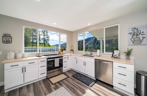 Manson House | Lake Chelan View Retreat with Pool, Hot Tub & Family Fun