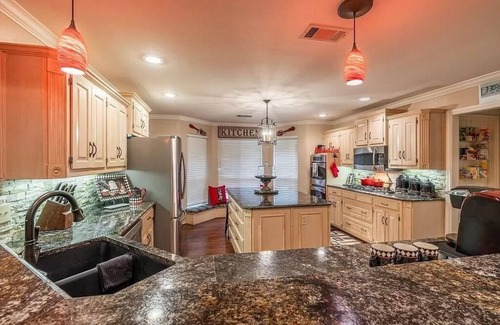 Alba House | Lake Front Estate: Private Boat Dock & Spa Retreat Awaits