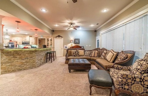 Alba House | Lake Front Estate: Private Boat Dock & Spa Retreat Awaits