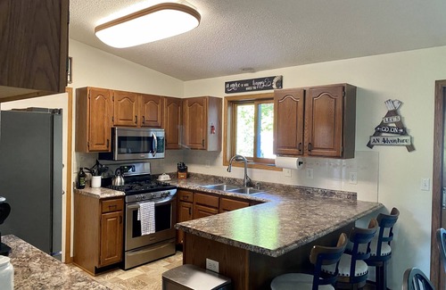 Lindstrom House | Lakefront Retreat with Fishing, Trails & Pet-Friendly Comfort