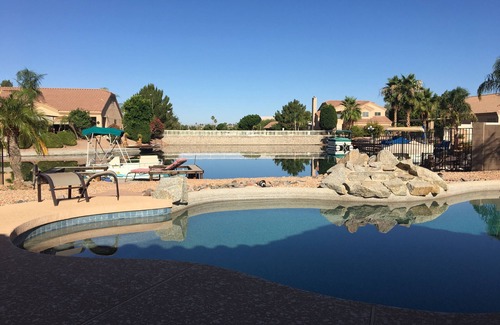 Desert Harbor House | Exceptional Lakefront Home with Private Pool and Boat Access