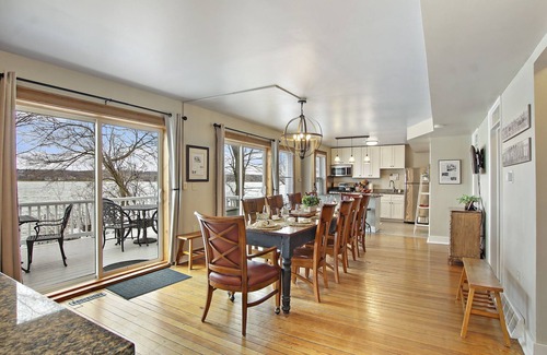 Lake Geneva House | Unforgettable Lake Geneva Home with Private Beach & Pier